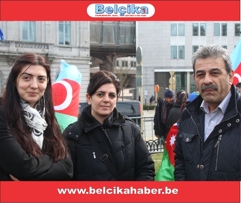 'AB'NİN KALBİNDE VE ERMENİSTAN BÜYÜKELÇİLİĞİ' ÖNÜNDE GÖRKEMLİ BİR PROTESTO GERÇEKLEŞTİRİLDİLER