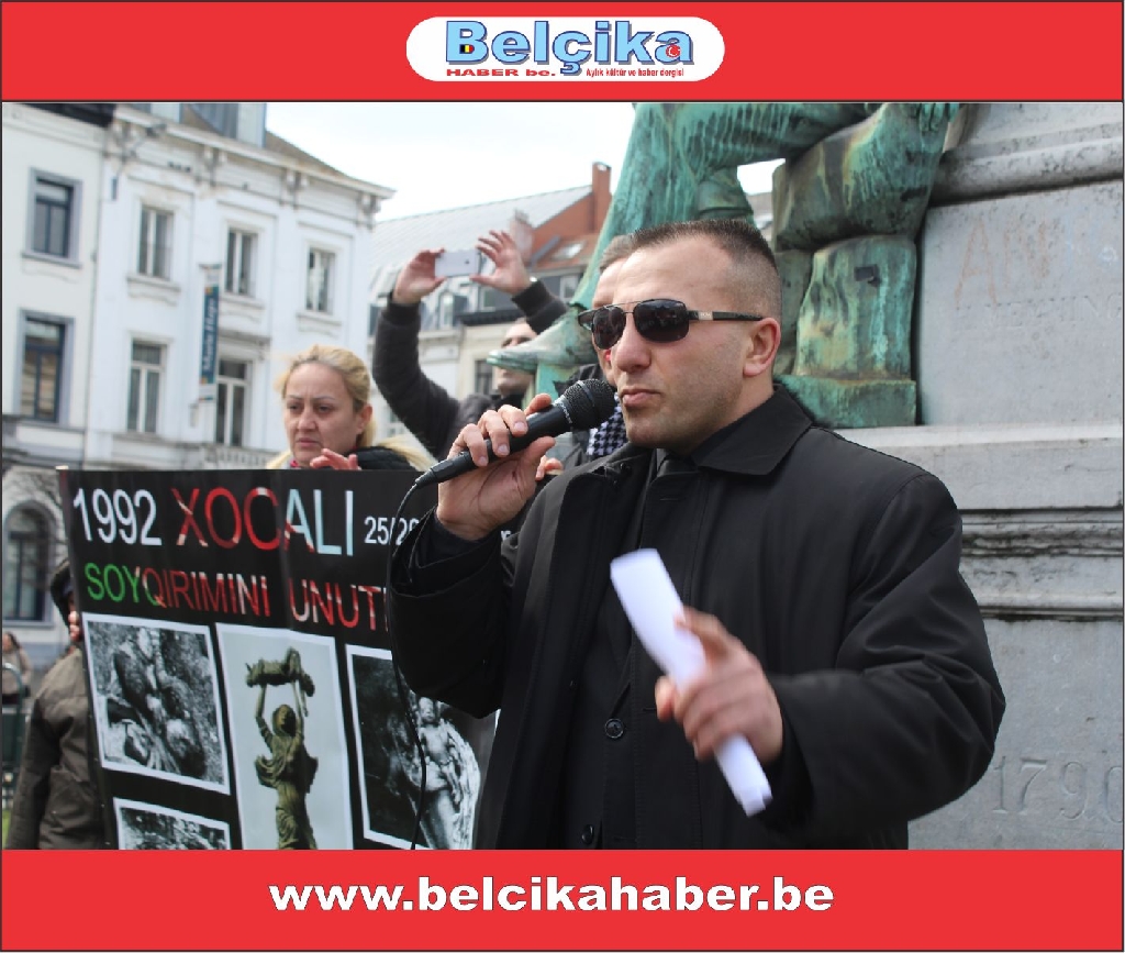 'AB'NİN KALBİNDE VE ERMENİSTAN BÜYÜKELÇİLİĞİ' ÖNÜNDE GÖRKEMLİ BİR PROTESTO GERÇEKLEŞTİRİLDİLER