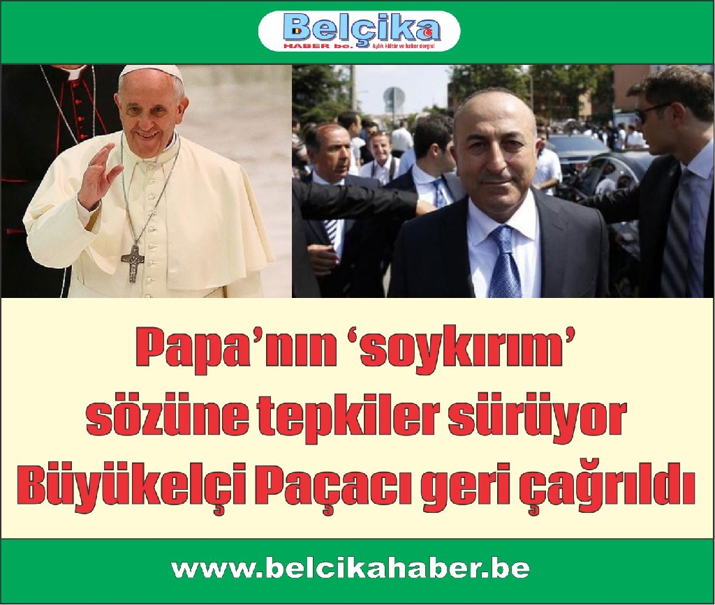 Papa’nın ‘soykırım’ sözüne tepkiler sürüyor