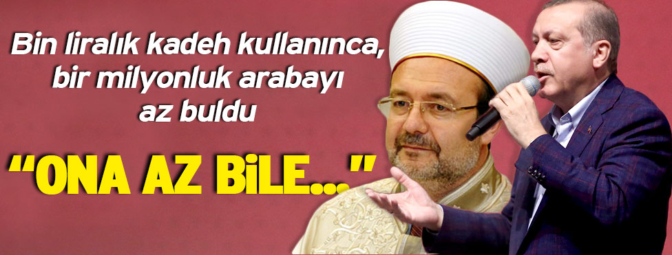 Erdoğan, Diyanet’in makam aracına ‘sahip çıktı': Haberim olsa sakın verme derdim!