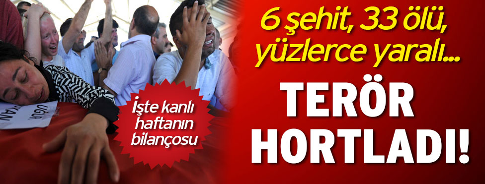 PKK ve IŞİD saldırıları… Son bir haftanın kanlı bilançosu