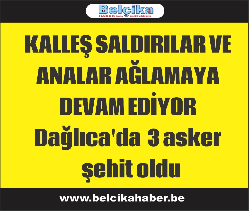 Dağlıca'da 3 asker şehit oldu