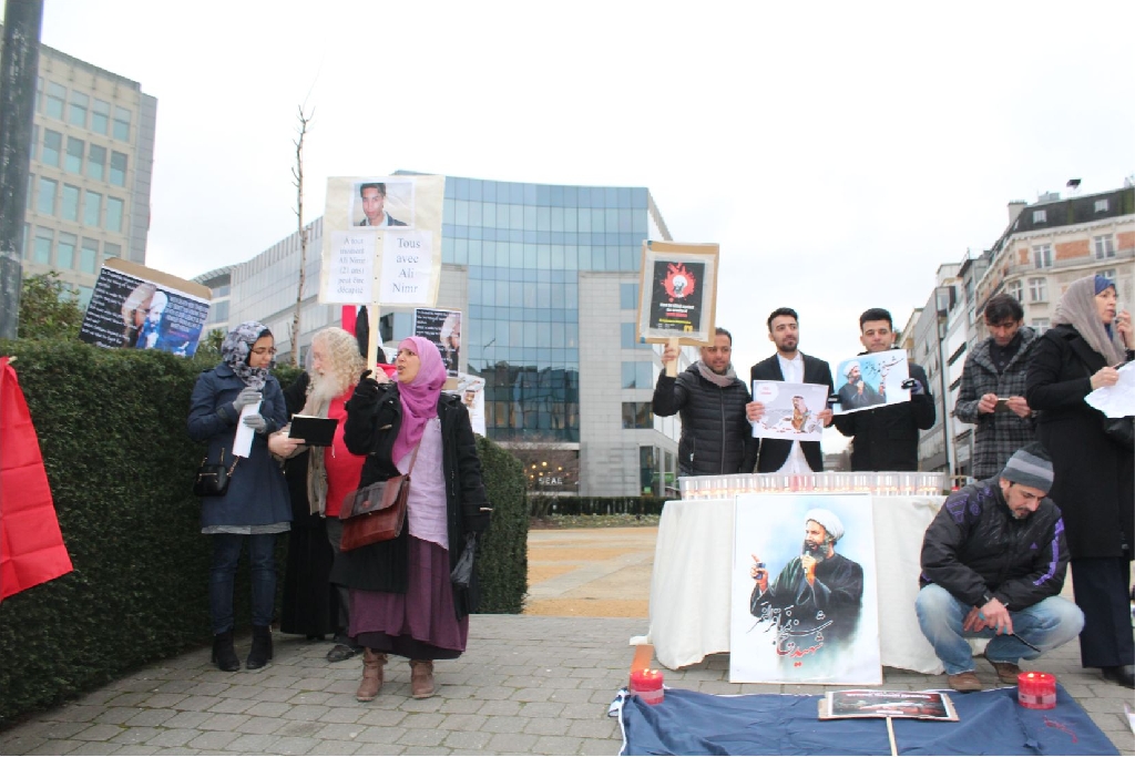 AYETULLAH NEMR’İN ŞEHADETİNİN KIRKINCI GÜNÜNÜ ANARAK, SUUDİ REJİMİNİ LANETLEDİLER.