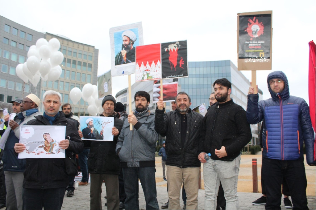 AYETULLAH NEMR’İN ŞEHADETİNİN KIRKINCI GÜNÜNÜ ANARAK, SUUDİ REJİMİNİ LANETLEDİLER.