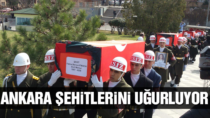 Ankara şehitleri uğurlanıyor