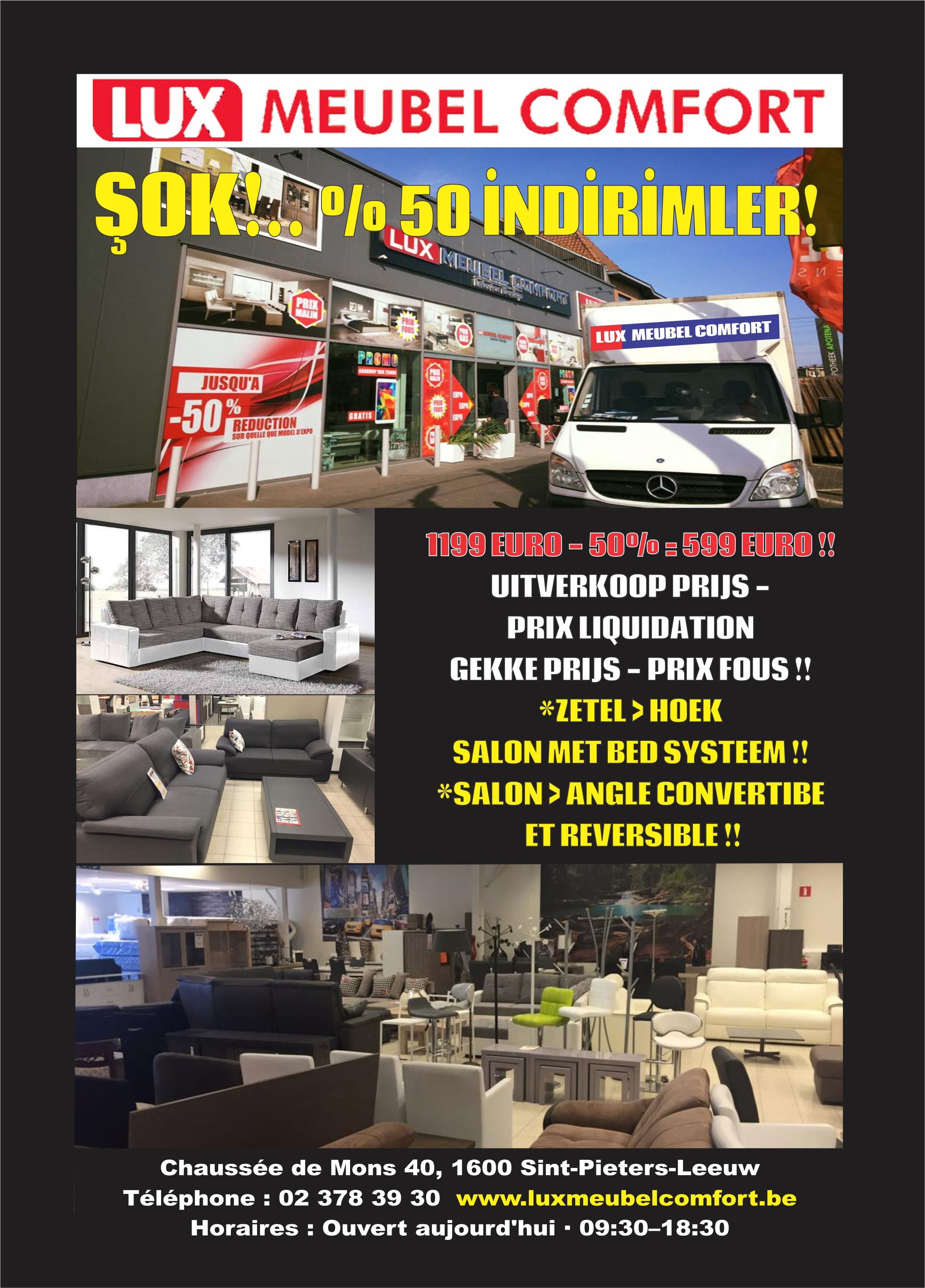 LUX MEUBEL COMFORT'TAN %50 ŞOK İNDİRİM...