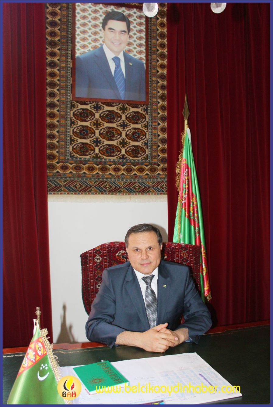 TÜRKMENİSTAN CUMHURİYETİ BRÜKSEL BÜYÜKELÇİSİ ATA SERDAROV’A NEZAKET ZİYARETİNDE BULUNDUK