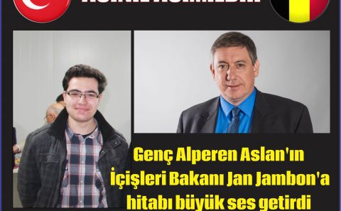 Genç Alperen Aslan'ın İçişleri Bakanı Jan Jambon'a hitabı büyük ses getirdi