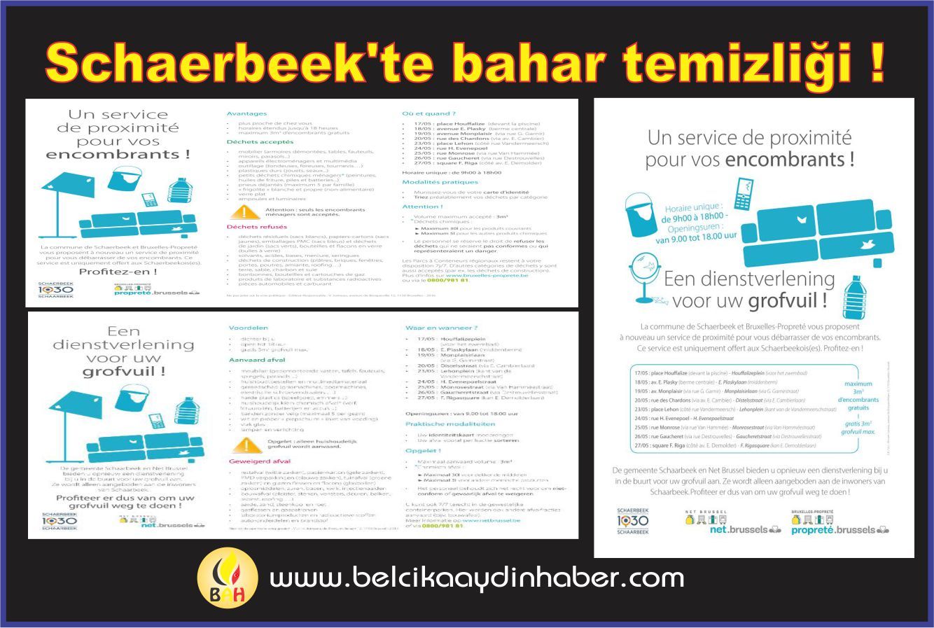 Schaerbeek'te bahar temizliği !