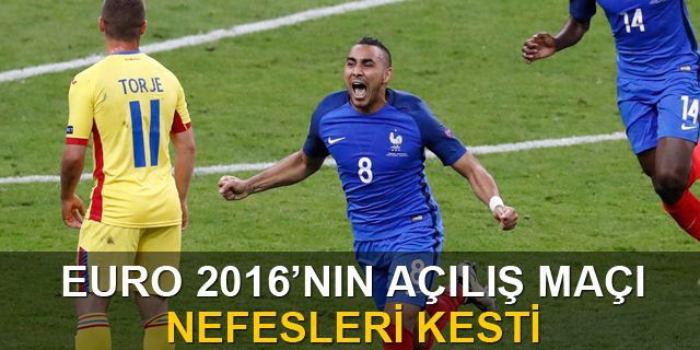 İLK GALİBİYET EV SAHİBİ FRANSA'NIN OLDU FRANSA 2 - ROMANYA 1