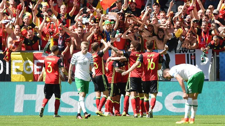 BELÇİKA DESTAN YAZDI BELÇİKA 3 İRLANDA 0