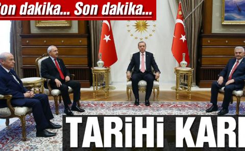 Kemal Kılıçdaroğlu ve Devlet Bahçeli Ak Sarayâ€™da