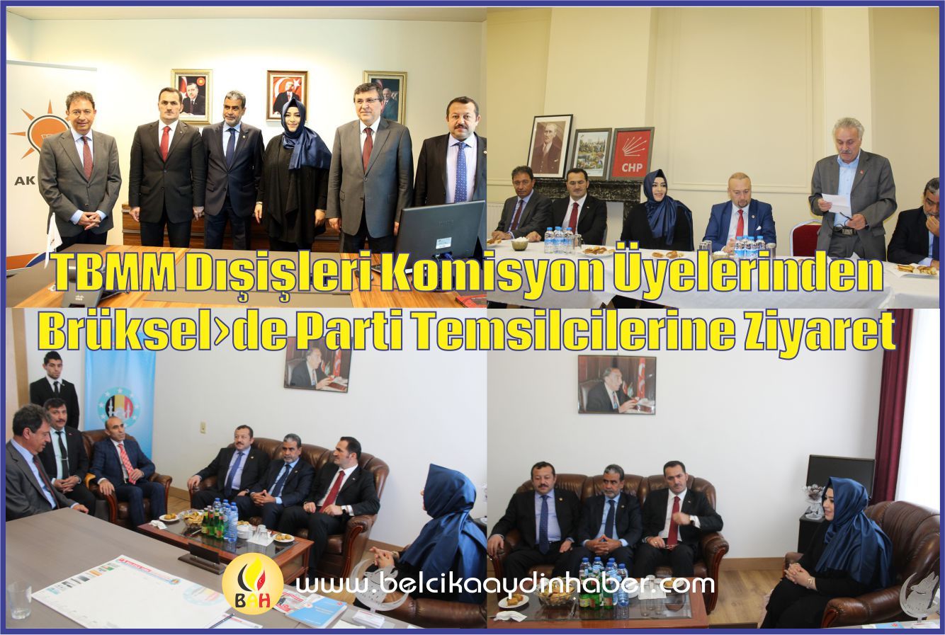 TBMM Dışişleri Komisyonu üyeleri Brüksel'de AK Parti, CHP ve BTFâ€™nu ziyaret etti.