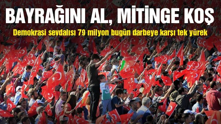 Bayrağını al, mitinge koş