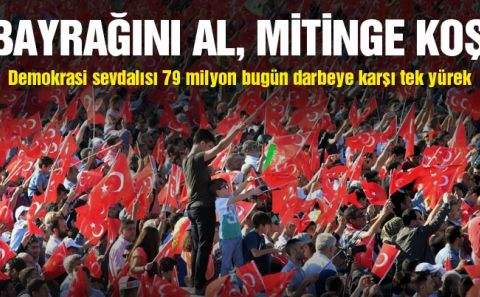 Bayrağını al, mitinge koş