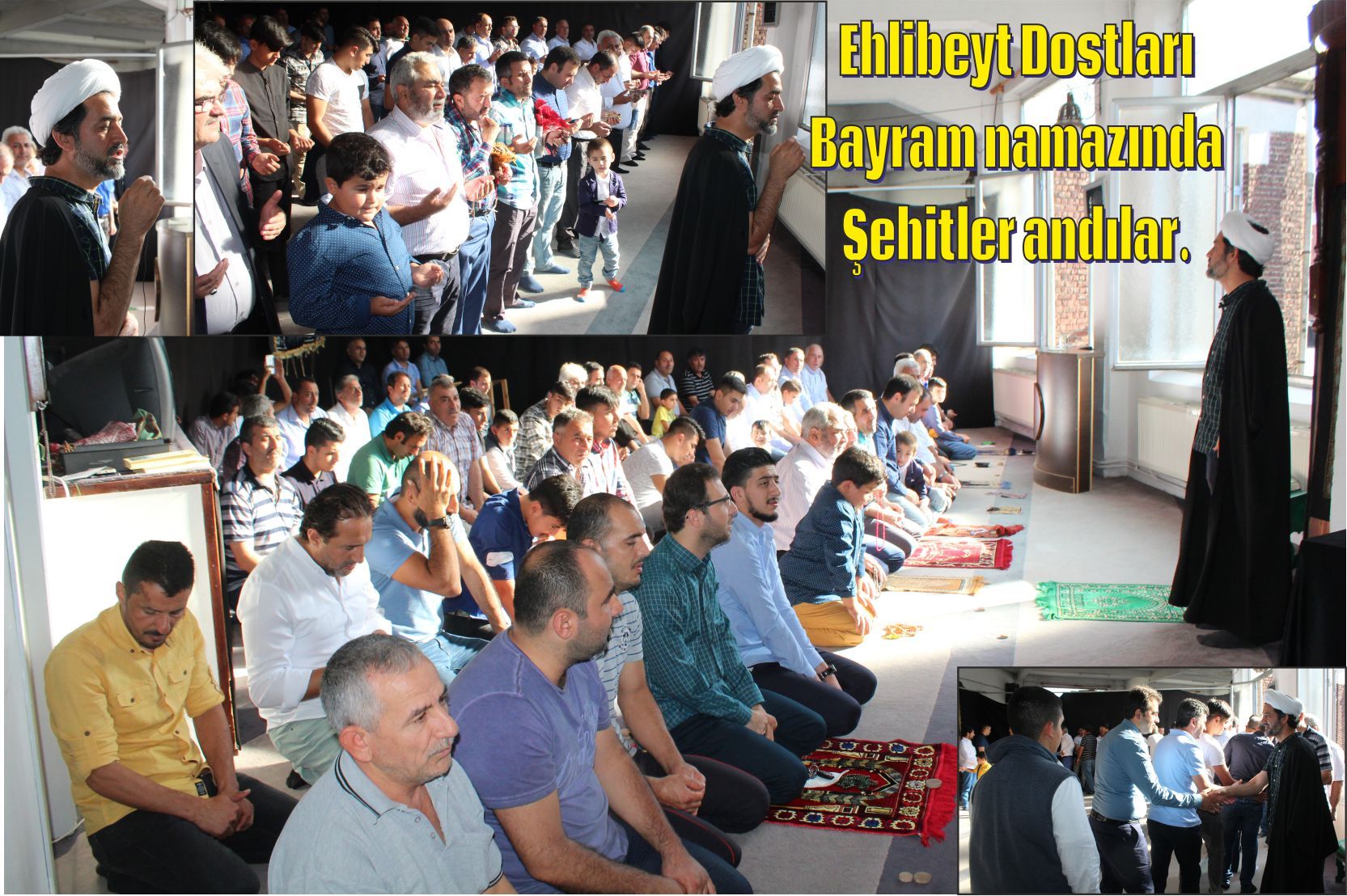 BRÜKSEL EHLİBEYT DOSTLARI BAYRAM NAMAZINDA ŞEHİTLERİ ANDILAR