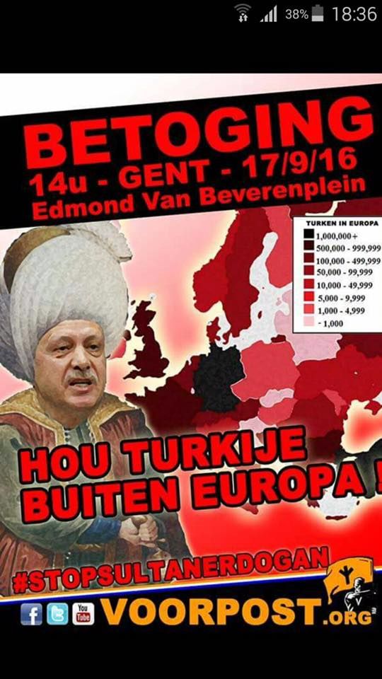 GENT'TE IRKÇILARIN GÖSTERİLERİ TÜRK GENÇLERİ TAHRİK ETTİ...