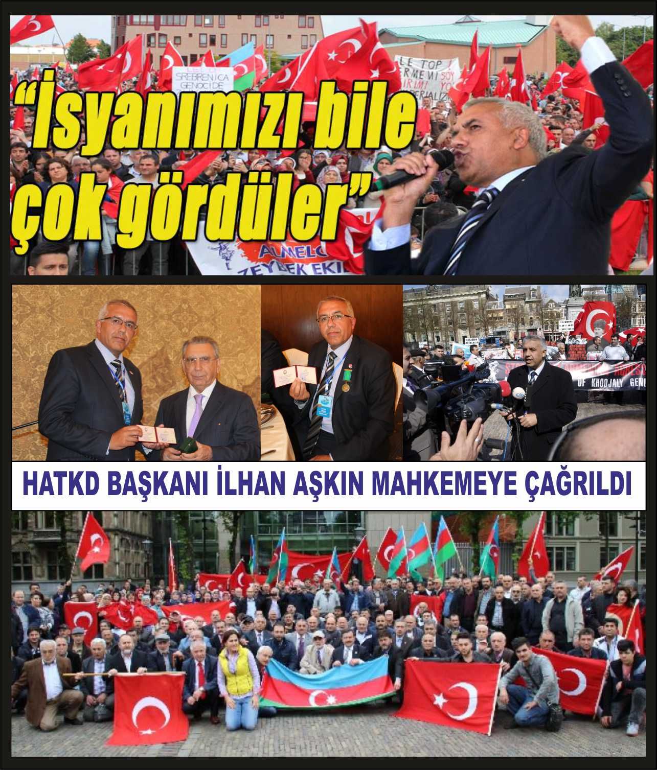 HOLLANDA SÖZDE SOYKIRIM ANITI PROTESTOSU'NU MAHKEMEYE TAŞIDI