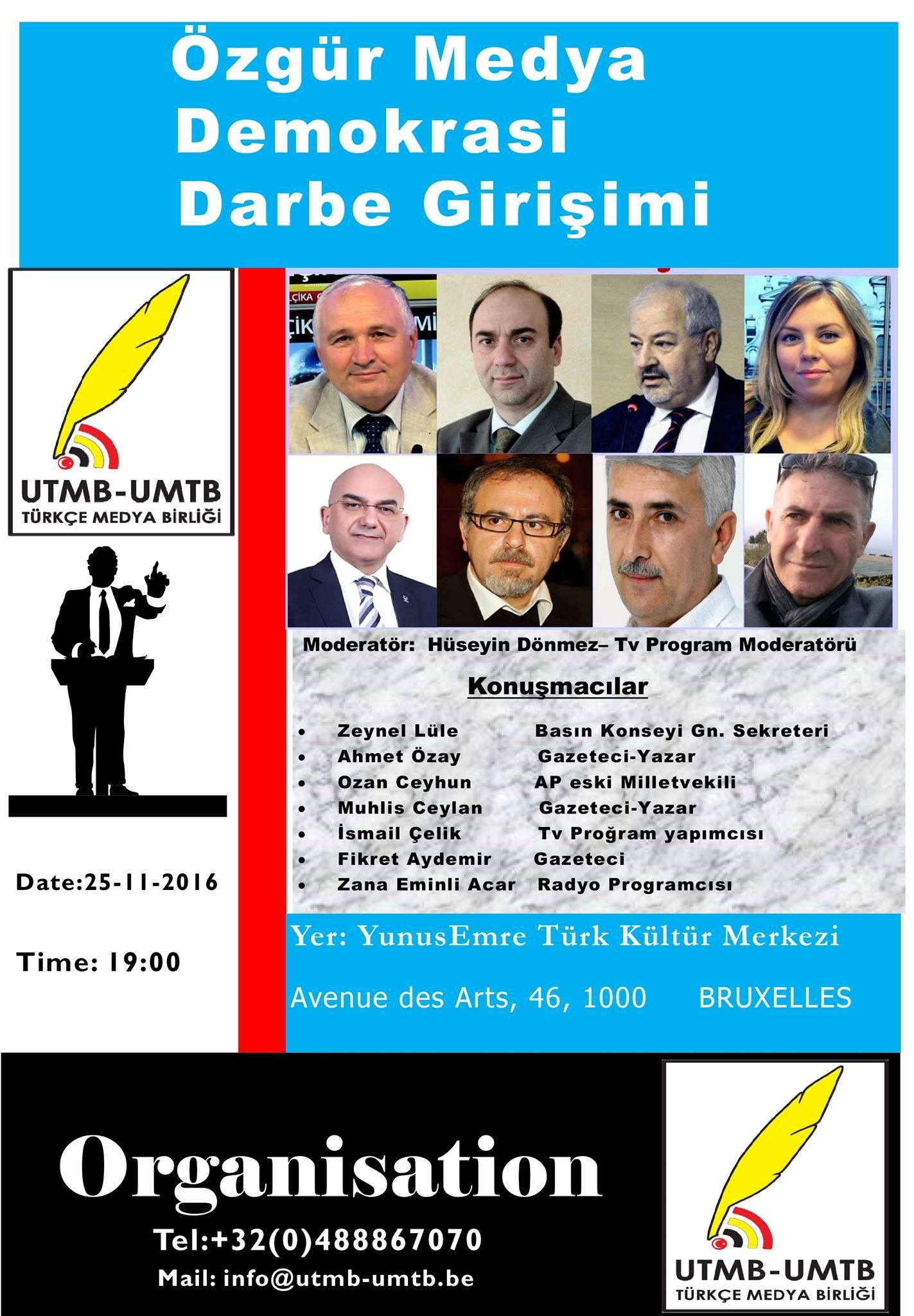 BTMB 'ÖZGÜR MEDYA, DEMOKRASİ VE DARBE GİRİŞİMİ' ADLI BİR PANEL DÜZENLEYECEK