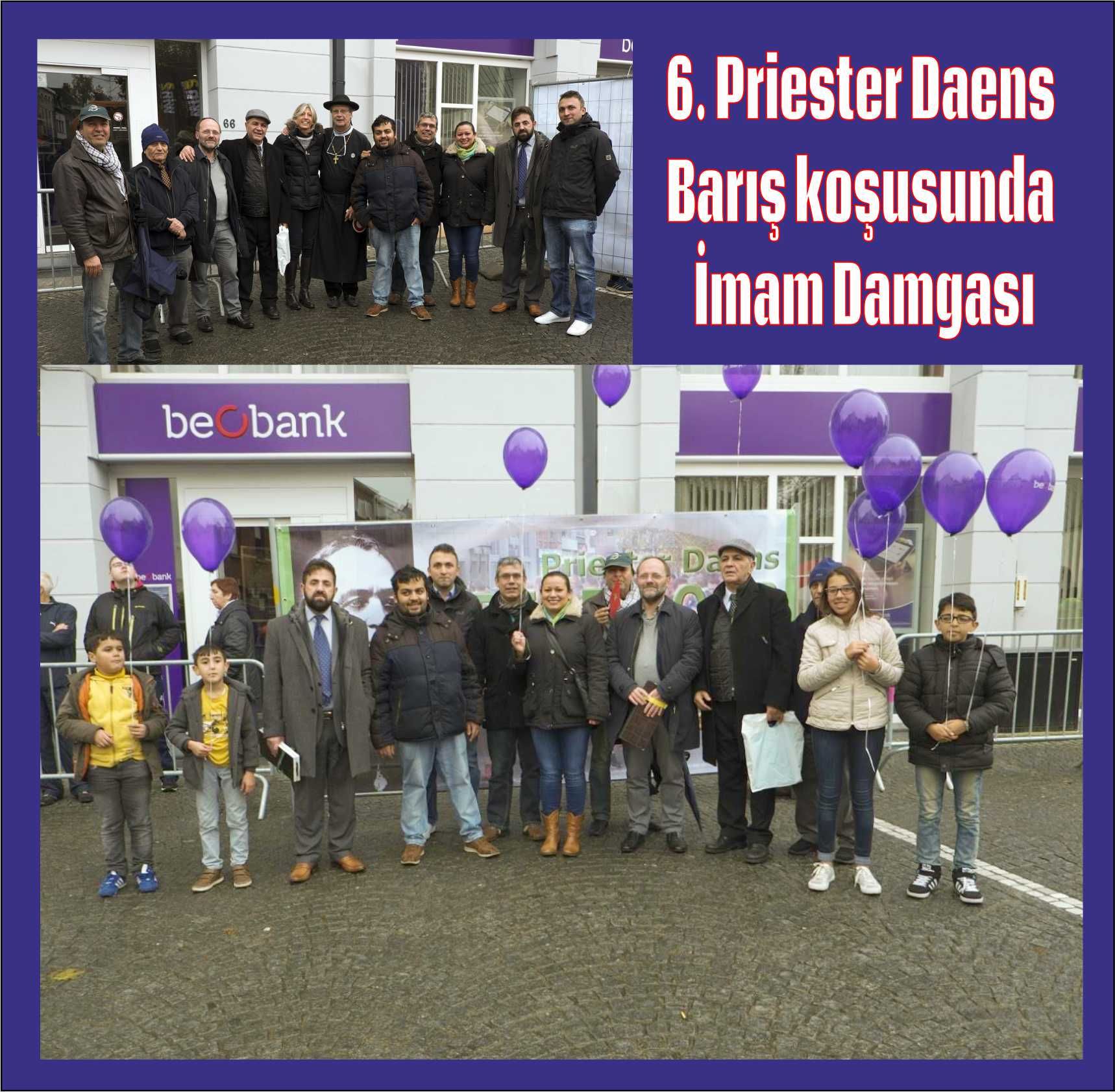 6. Priester Daens Barış koşusunda İmam Damgası