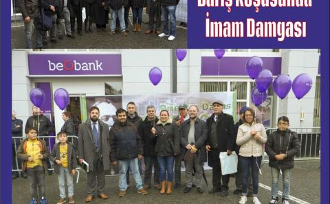 6. Priester Daens Barış koşusunda İmam Damgası