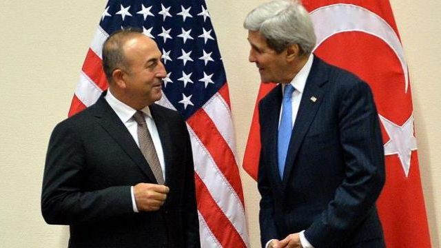 Çavuşoğlu, Kerry Ile Brüksel'de Baş Başa Görüştü