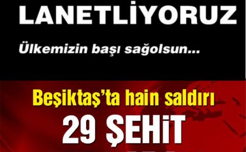 İstanbulâ€™da terör saldırısı: 29 şehit