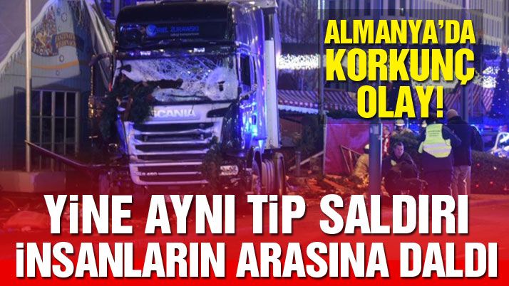 Almanyaâ€™da TIR Noel pazarına daldı