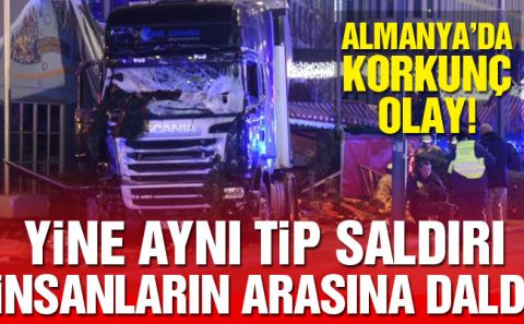 Almanyaâ€™da TIR Noel pazarına daldı