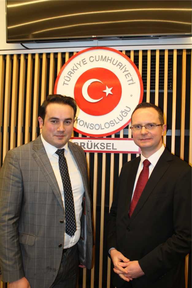 BRÜKSEL BAŞKONSOLOSU ULUSOY VERİLEN BİR RESEPSİYONLA VEDA ETTİ