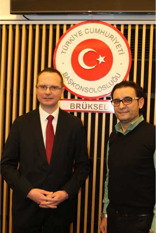 BRÜKSEL BAŞKONSOLOSU ULUSOY VERİLEN BİR RESEPSİYONLA VEDA ETTİ