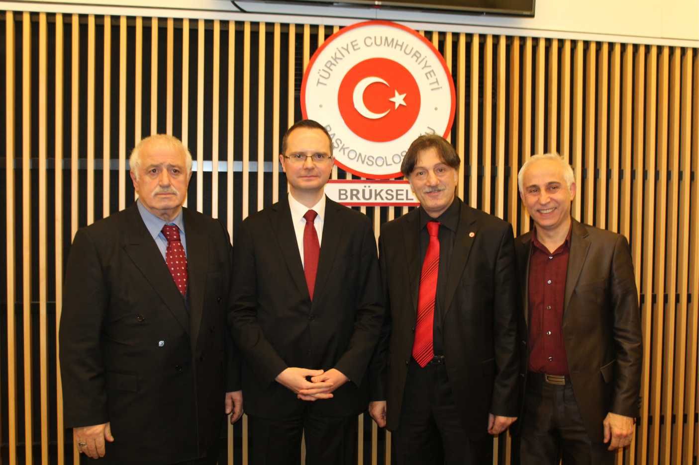BRÜKSEL BAŞKONSOLOSU ULUSOY VERİLEN BİR RESEPSİYONLA VEDA ETTİ