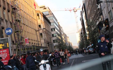 Belçika Brükselâ€™de referandum kavgası