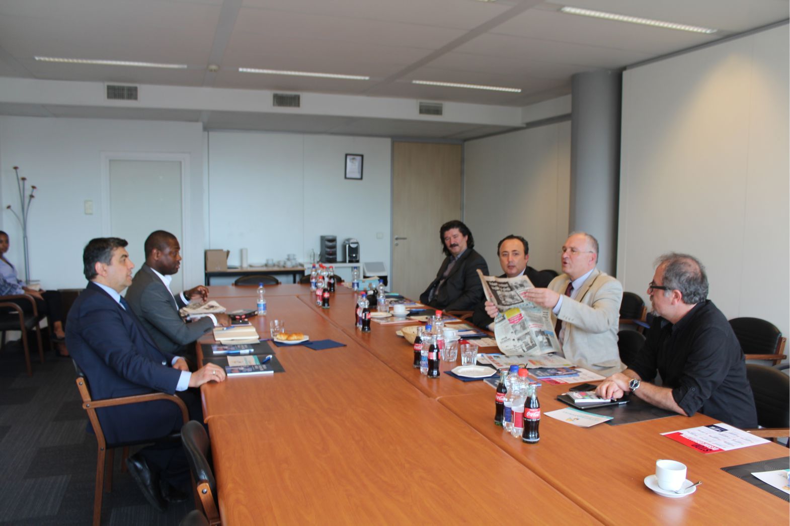 BTMB (association belge des journalistes turcophones) en visite au QG du parti MR 