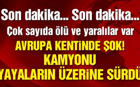 Son dakika… İsveçâ€™te kamyon vahşeti! Yayaların arasına daldı