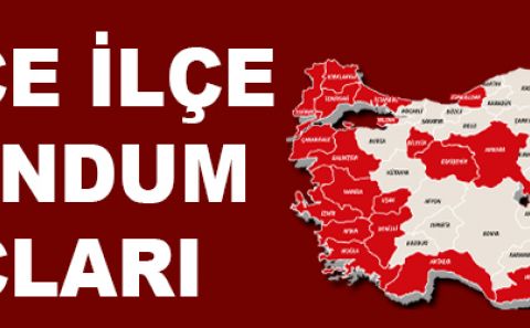 16 Nisan 2017 Referandum Haritası / Anayasa Değişikliği Halkoylaması 