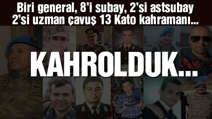 Acımız büyük... Şırnak Şenoba’da helikopter düştü: 13 şehit! Şehitler Uğurlanıyor...