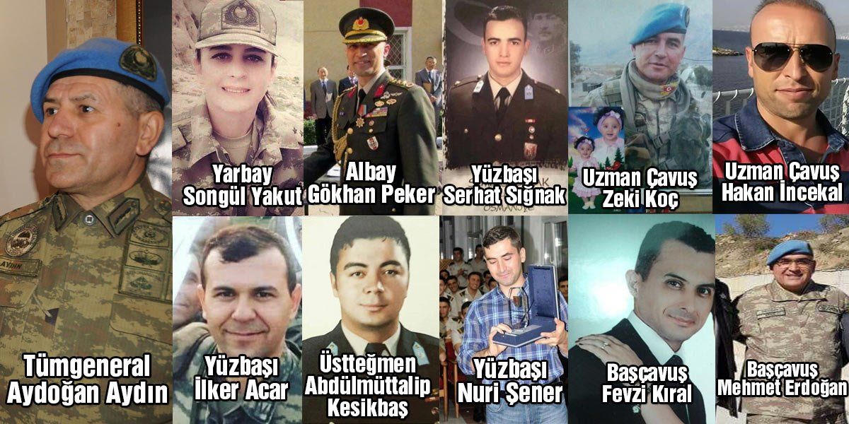 Acımız büyük... Şırnak Şenoba’da helikopter düştü: 13 şehit! Şehitler Uğurlanıyor...