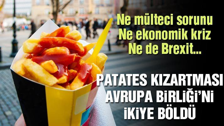 Avrupa Birliğiâ€™nde kızarmış patates çatlağı. Belçika karşı çıkıyor...