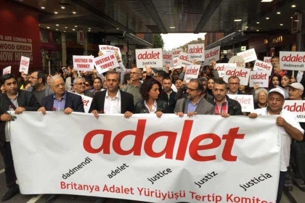 Londra'da 'Adalet Yürüyüşü'ne destek yürüyüşü yapıldı