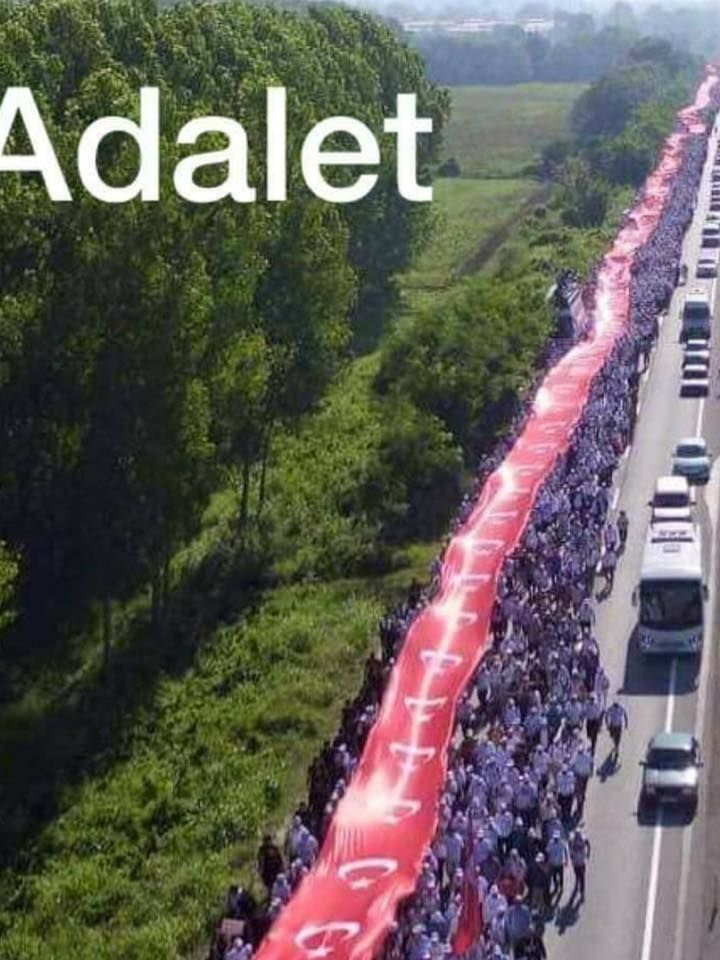 Adalet Yürüyüşüâ€™nde on yedinci gün sona erdi
