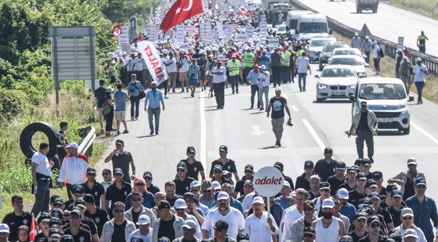 Adalet Yürüyüşüâ€™nde on yedinci gün sona erdi
