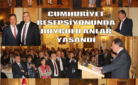 BRÜKSEL'DEKİ CUMHURİYET RESEPSİYONUDA DUYGULU ANLAR YAŞANDI