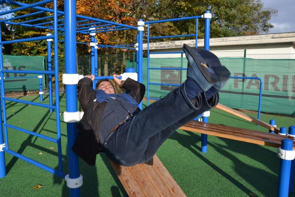 Sait Köse, yeni açılan Street Workout parkurunu tanıttı