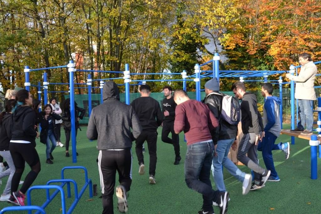 Sait Köse, yeni açılan Street Workout parkurunu tanıttı