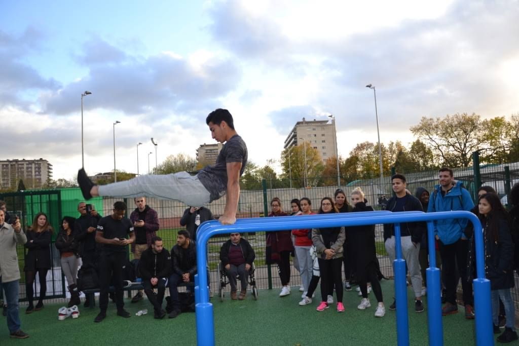 Sait Köse, yeni açılan Street Workout parkurunu tanıttı