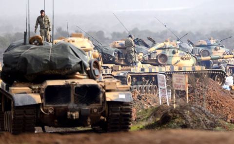 Afrinâ€™e düzenlenen Zeytin Dalı harekatında 4. gün 