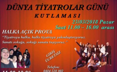 BİNFİKİR TİYATROSUâ€™NDAN FARKLI BİR DÜNYA TİYATROLAR GÜNÜ KUTLAMASI 