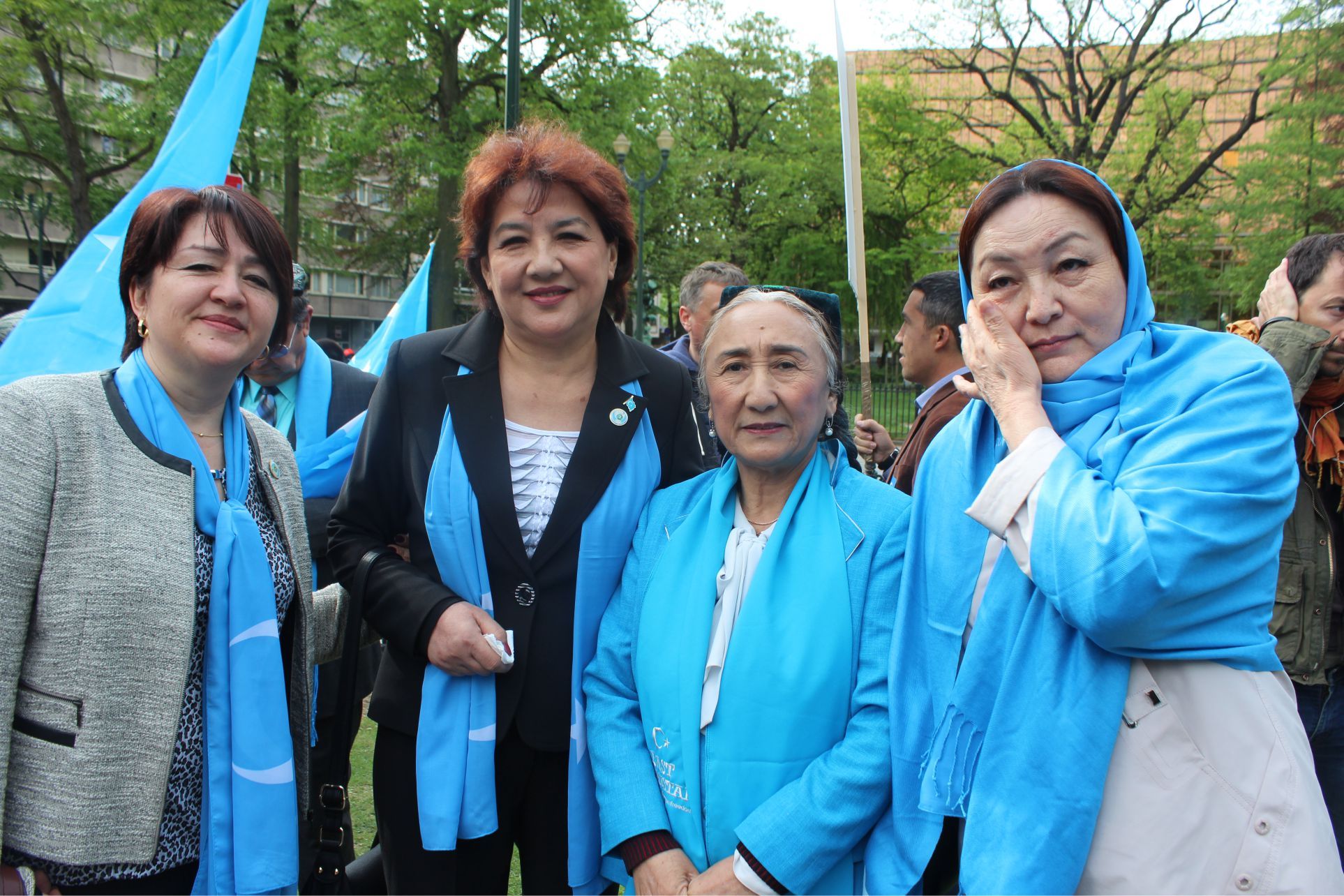 Uygurlara yönelik baskılar Brüksel'de protesto edildi