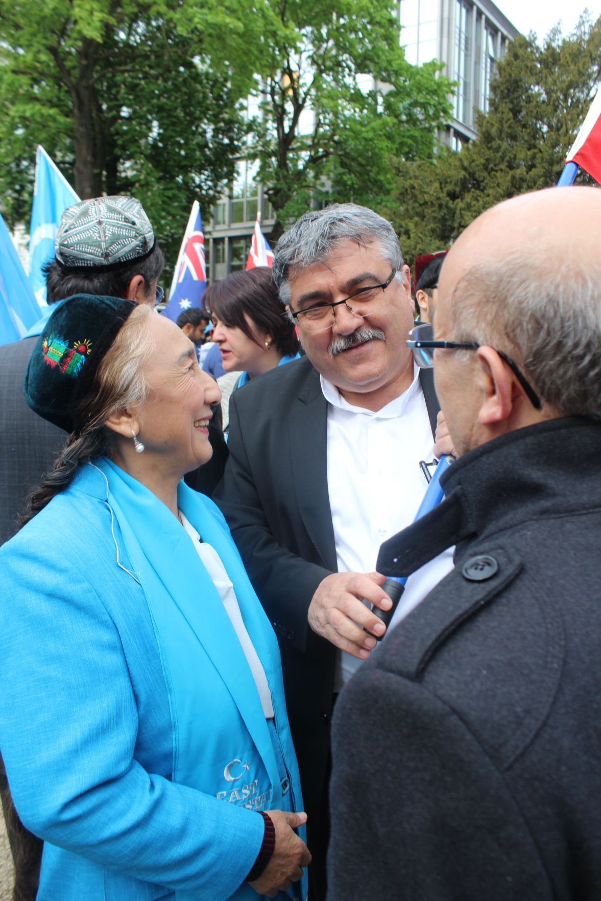Uygurlara yönelik baskılar Brüksel'de protesto edildi